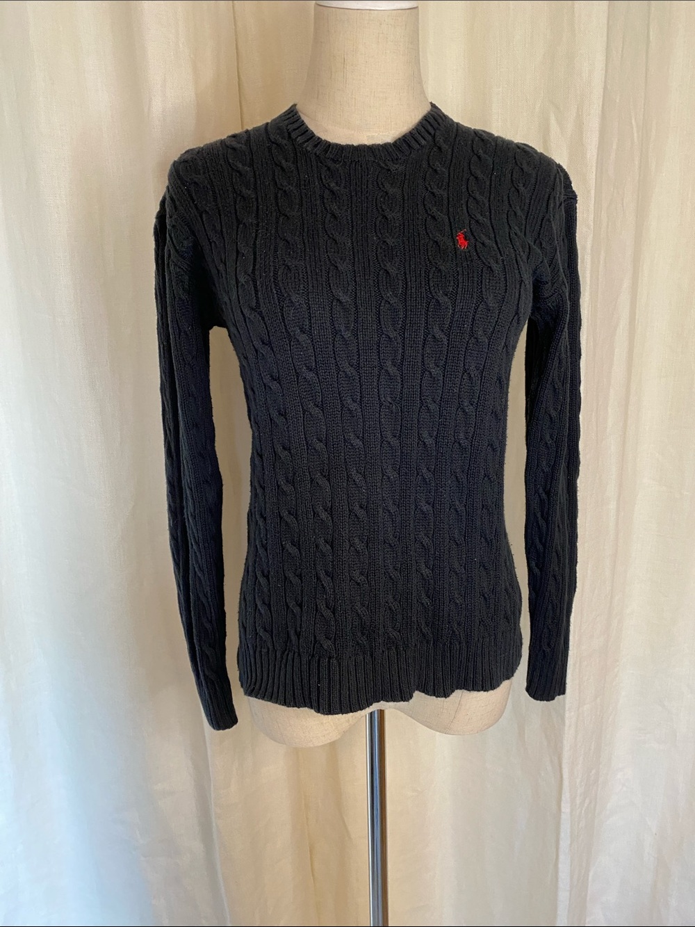 Ralph Lauren Crew Neck Cable Knit Sweater